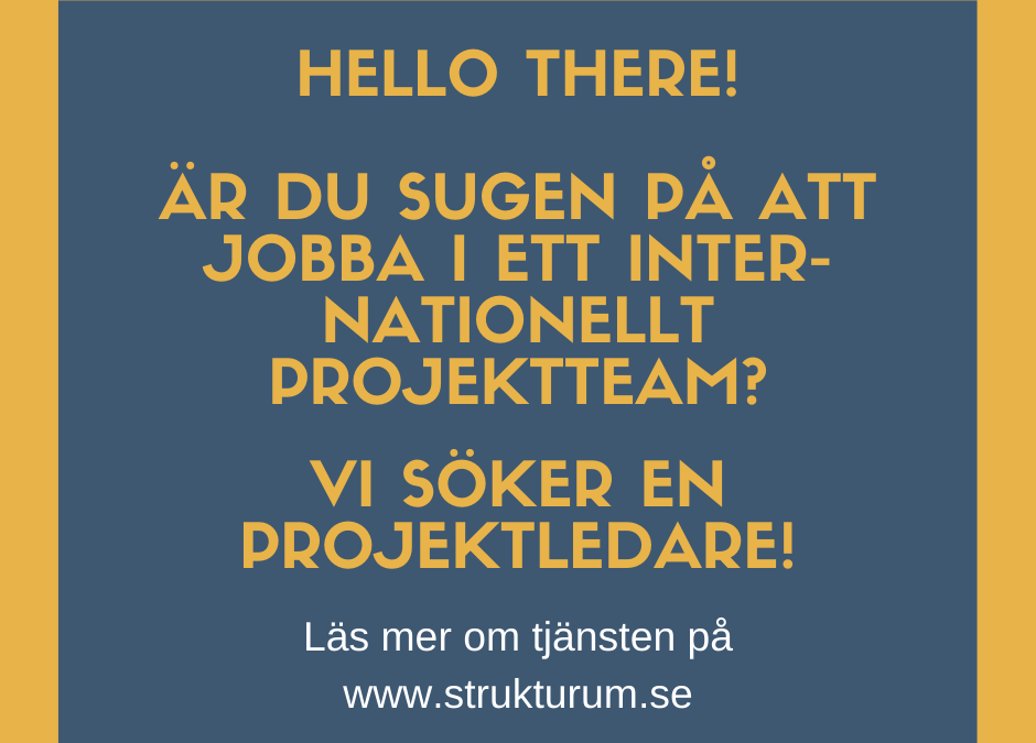 Strukturum i Jokkmokk söker internationell PROJEKTLEDARE!